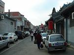 Hutong, Blick von der Herberge zur Hauptstraße.